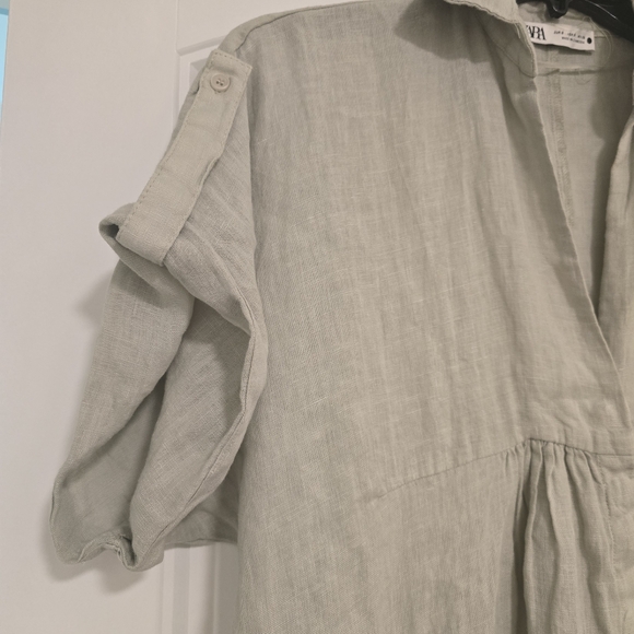 ZARA Linen the Lovina Dress - Picture 5 of 9